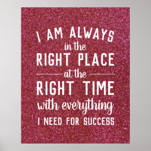 Inspirational Quote Law of Attraction Motivational Poster