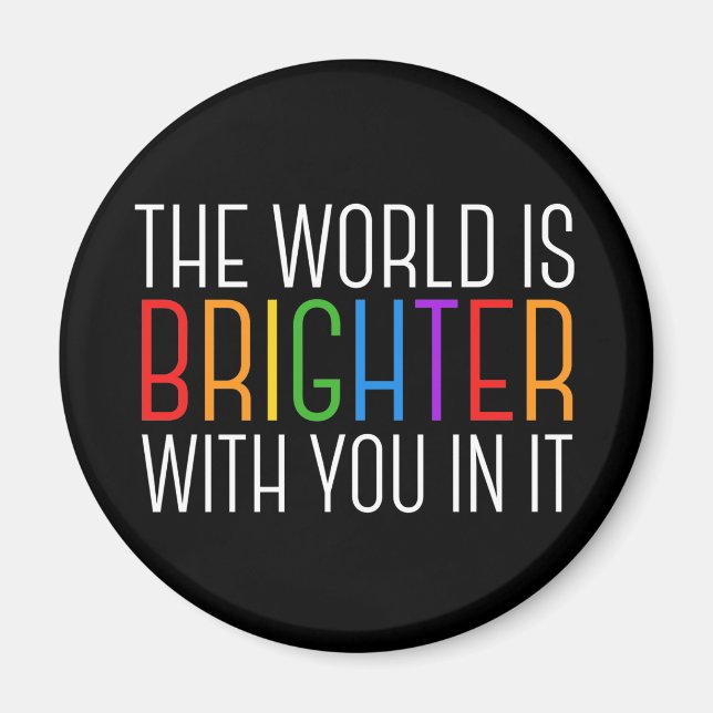 Inspirational Quote Mental Health Encouragement Magnet (Front)