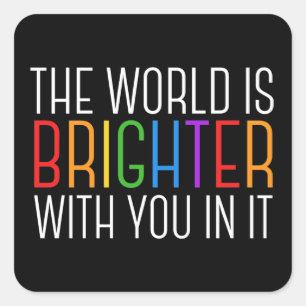 Inspirational Quote Mental Health Encouragement Square Sticker