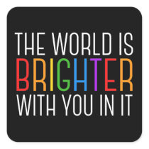 Inspirational Quote Mental Health Encouragement Square Sticker
