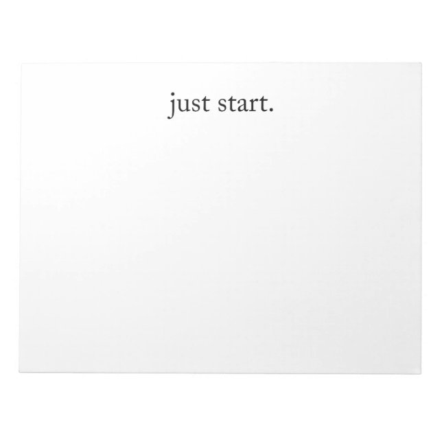 Inspirational Quote Minimalist  Notepad (Front)