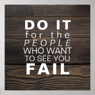 Inspirational Quote Motivational Goals Success Poster