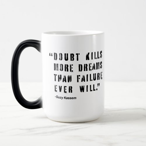 Inspirational Quote Mug _ Doubt Kills