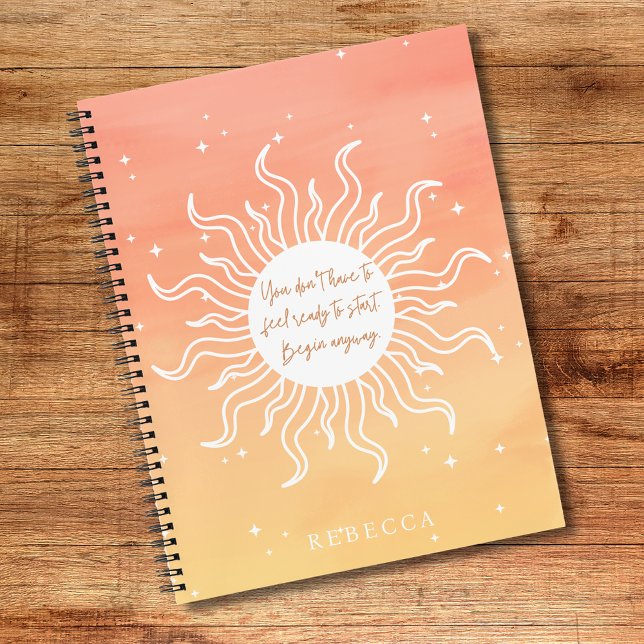 Inspirational Quote Mystic Sun Writing Notebook (Inspirational Quote Mystic Sun Writing Notebook)