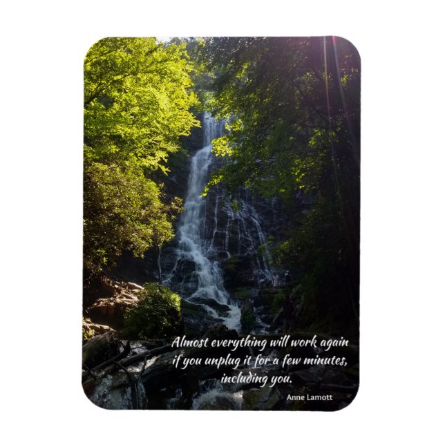 inspirational quote - nature photo -  magnet (Vertical)