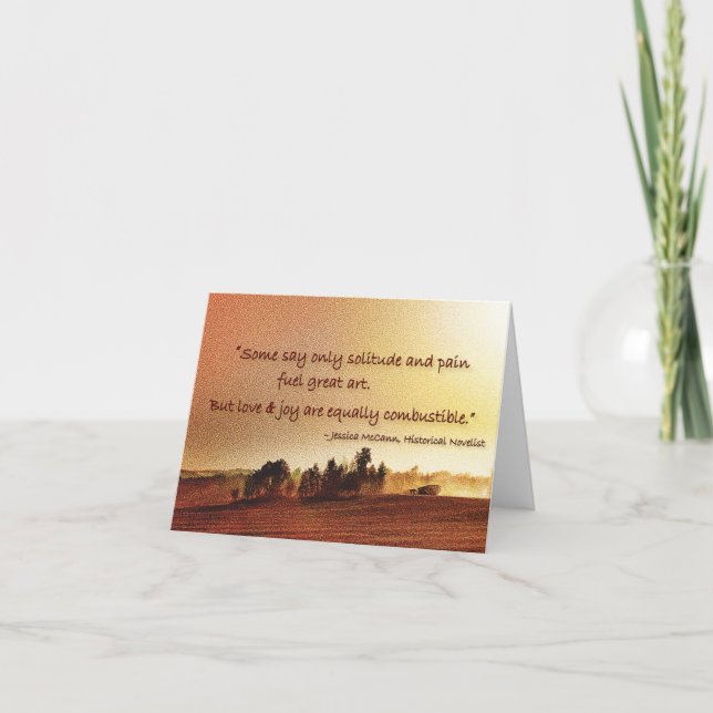 inspirational quote note cards (Front)
