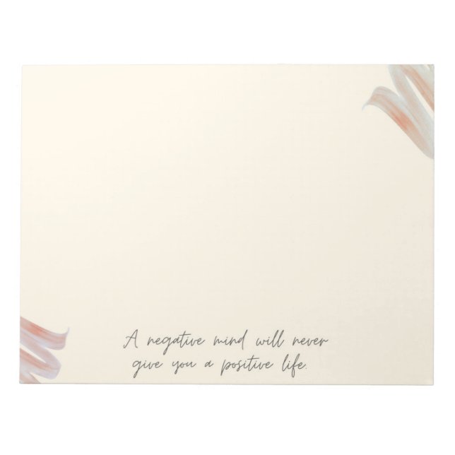 Inspirational Quote Notepad (Front)
