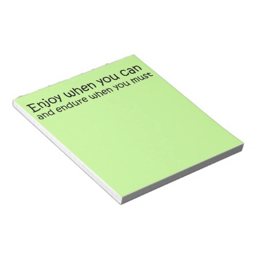 Inspirational quote notepad gift memo pad gifts
