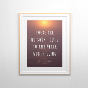 Inspirational Quote Ocean Photography Poster