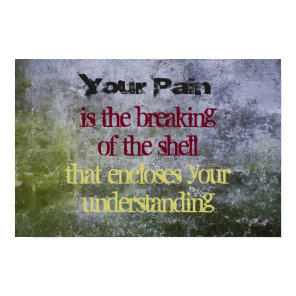 Inspirational Quote on an Old Stone Texture Poster