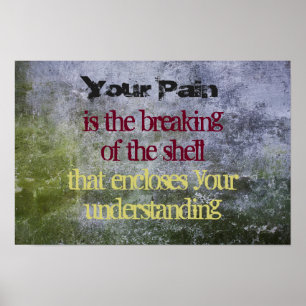 Inspirational Quote on an Old Stone Texture Poster