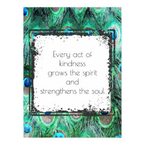 Inspirational Quote On Kindness Spirit And Soul Poster
