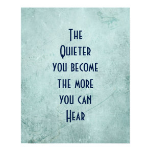 Inspirational Quote on Vintage Texture Poster