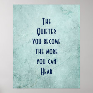 Inspirational Quote on Vintage Texture Poster