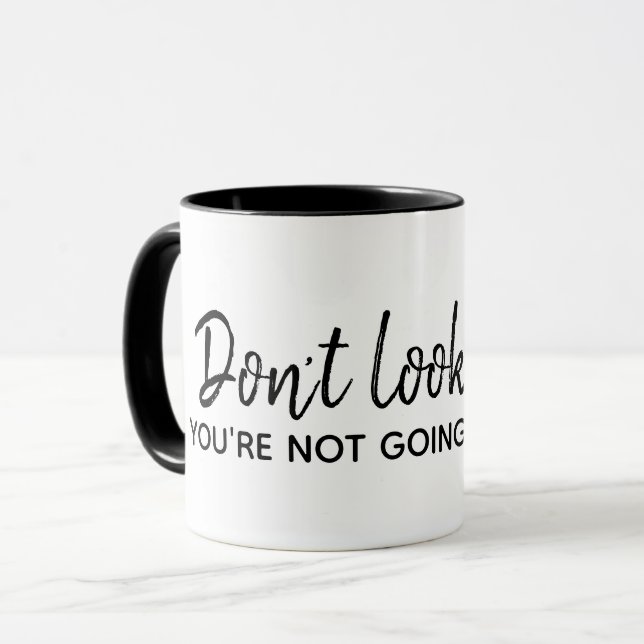 Inspirational Quote On White Mug (Front Left)