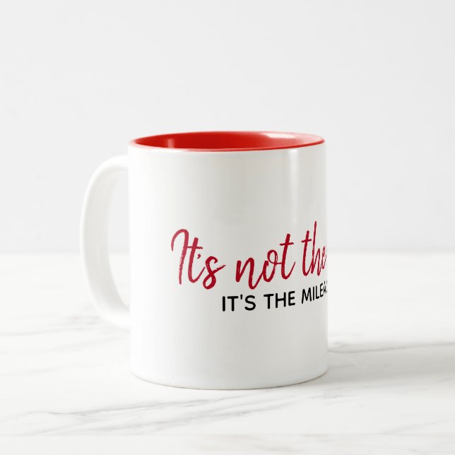 Inspirational Quote On White  Two-Tone Coffee Mug (Front Left)