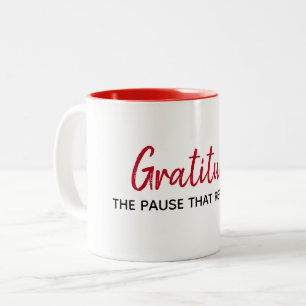 Inspirational Quote On White Two-Tone Coffee Mug