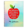 Inspirational Quote | Personalized Teacher Apple Notebook