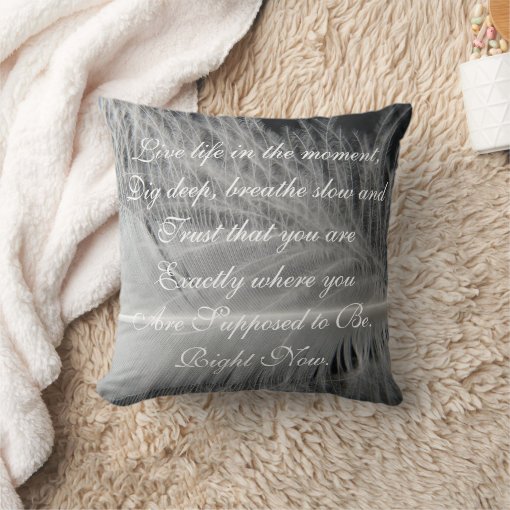 Inspirational Quote Pillow | Zazzle