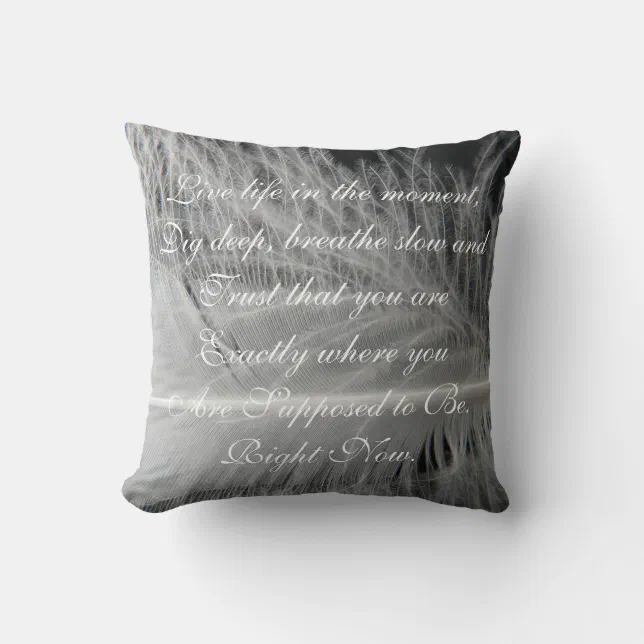 Inspirational Quote Pillow | Zazzle