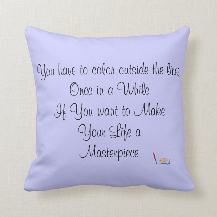 Inspirational Quote Pillow