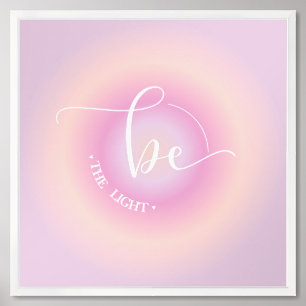 Inspirational Quote Pink Be Inspired By Nature Framed Art