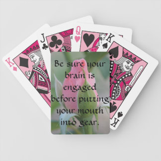 Inspirational Quotes Playing Cards | Zazzle