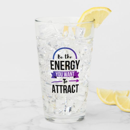 Inspirational Quote Positive Energy Karma Glass