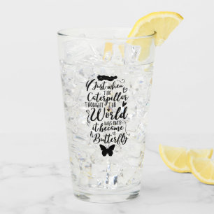 Inspirational Quote Positive Thinking Affirmation Glass