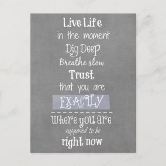 Inspirational Quote Postcard