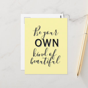Inspirational Quote Postcard – Be Your Own Kind