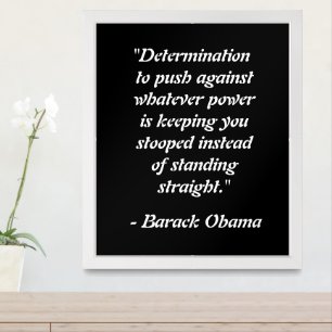 Inspirational Quote Poster About Determination