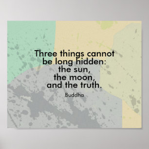 inspirational quote poster Buddha on truth text