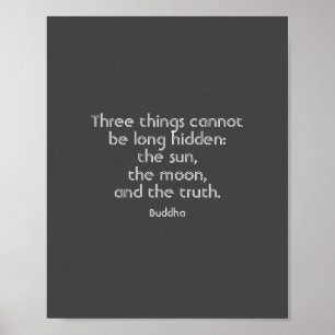 inspirational quote poster Buddha on truth text