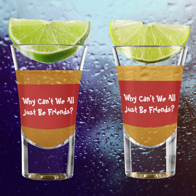 Inspirational Quote Red Shot Glass (Creator Uploaded)