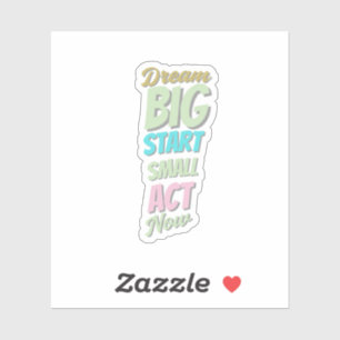 Inspirational Quote Sticker