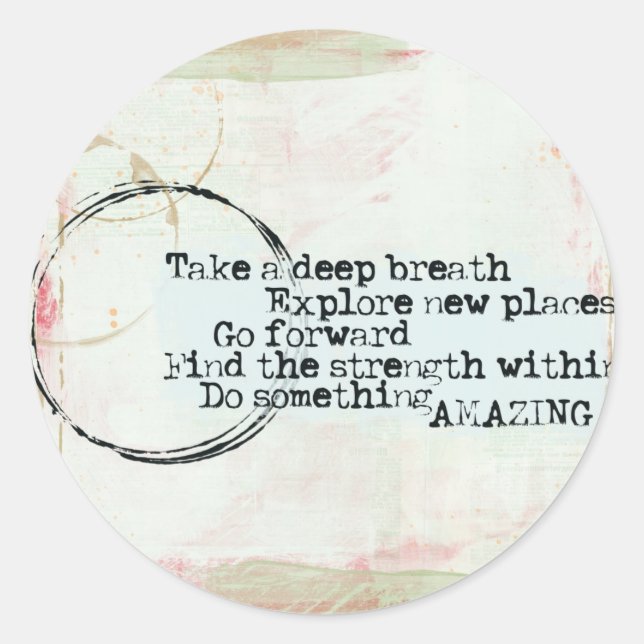 inspirational quote stickers (Front)