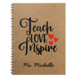 Inspirational Quote Teacher Notebook Inspirational Quote Teacher Notebook