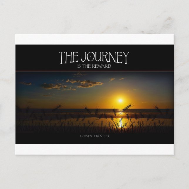 Inspirational Quote -- The Journey of Life Postcard (Front)