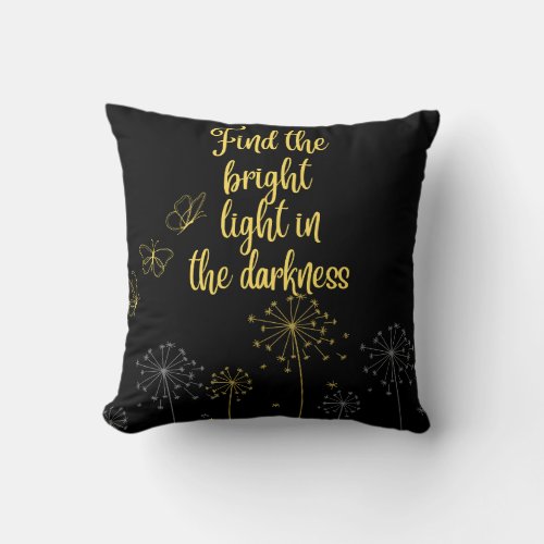 Inspirational Quote Throw Pillow