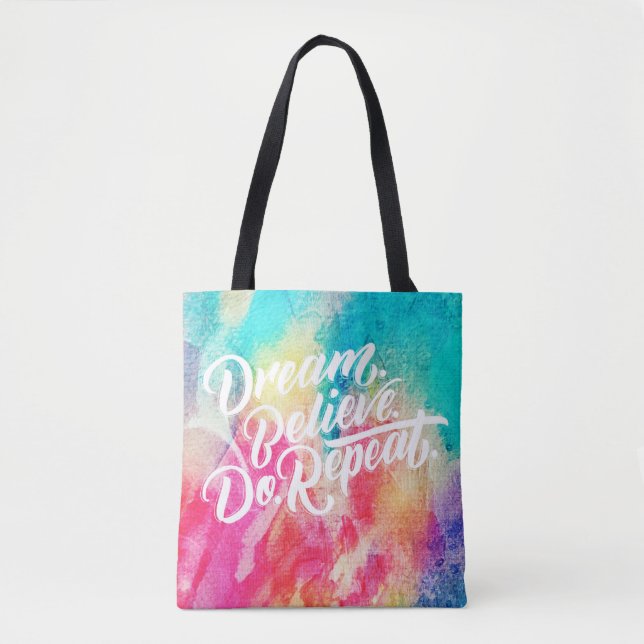 Inspirational Quote Tote Bag (Front)