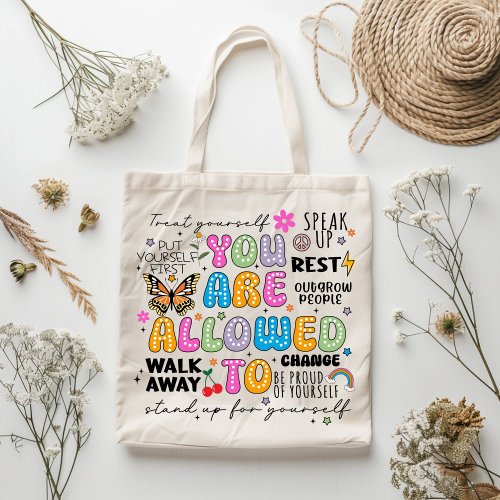 Inspirational Quote Tote Bag
