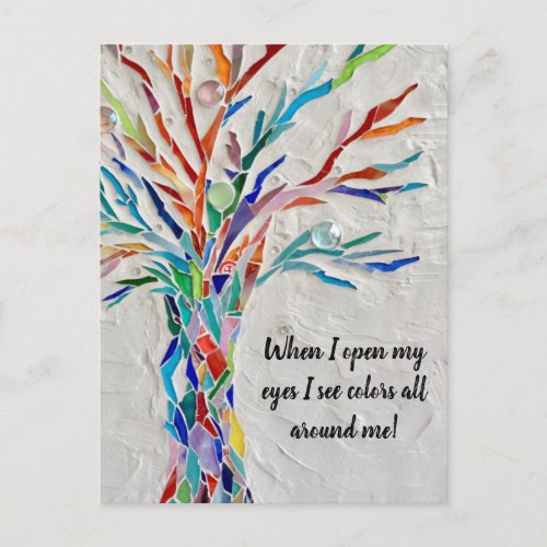 Inspirational Quote Tree Postcard