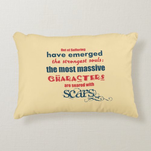 Inspirational Quote Typography Decorative Pillow