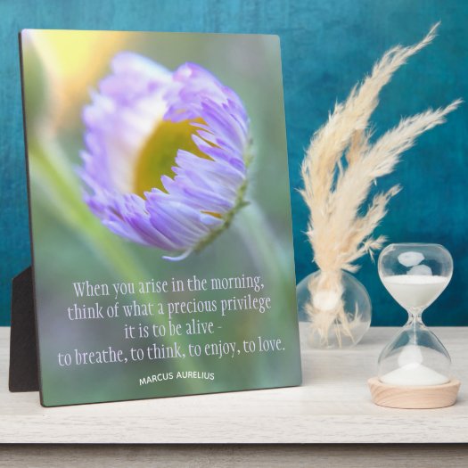 Inspirational Quote Typography Floral Macro Photo