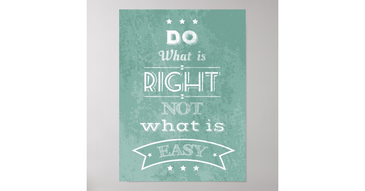 Inspirational quote typography poster | Zazzle