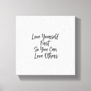 Inspirational Quote Wall Art Minimalist Canvas wi
