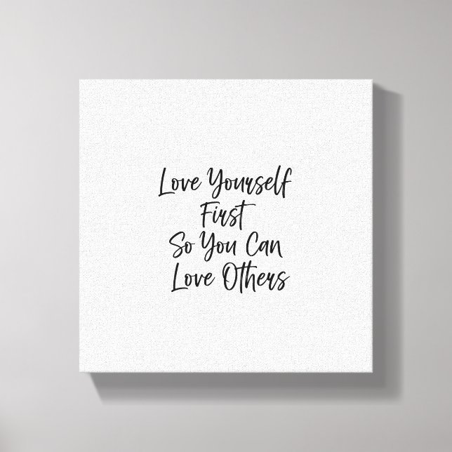 Inspirational Quote Wall Art| Minimalist Canvas wi (Front)