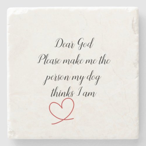 Inspirational quote wall art stone coaster