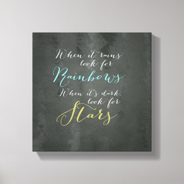 Inspirational Quote Wall Canvas (Front)